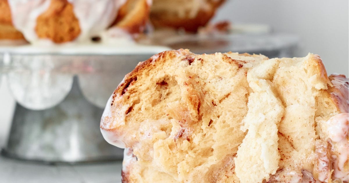 serving of apple monkey bread