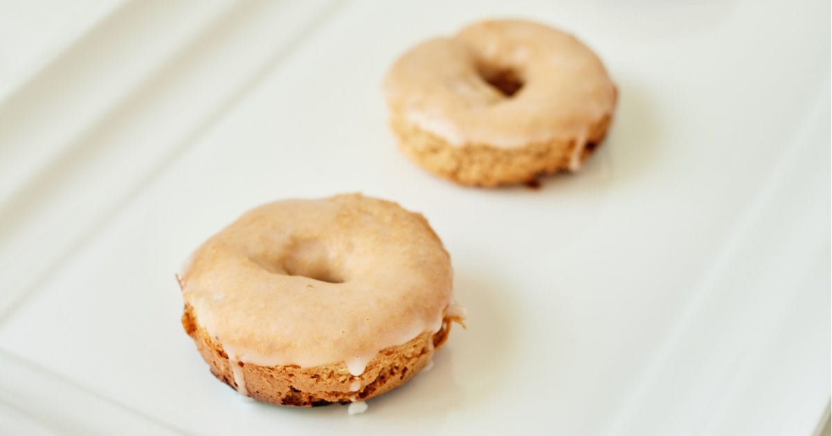 two spice cake donuts