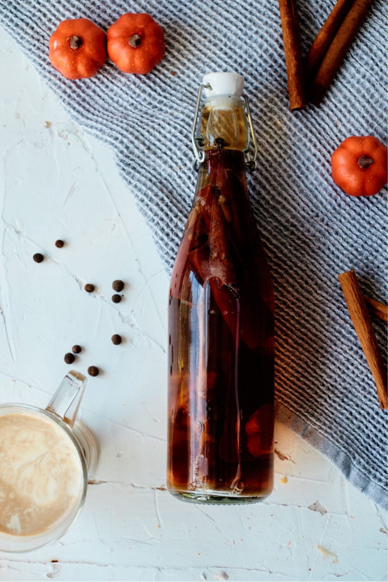 Indulge in the warm and inviting essence of fall with homemade pumpkin spice extract. This concentrated elixir captures the perfect blend of aromatic spices, elevating your baking and beverages to new heights.