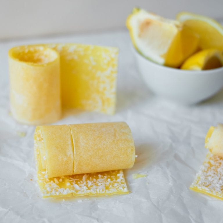 Coconut Lemon Fruit Leather Recipe Mama Likes To Cook