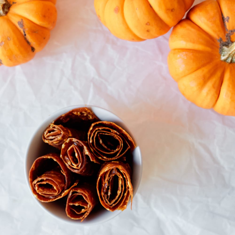 insta pumpkin fruit leather