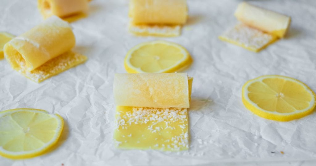 Coconut Lemon Fruit Leather Recipe Mama Likes To Cook