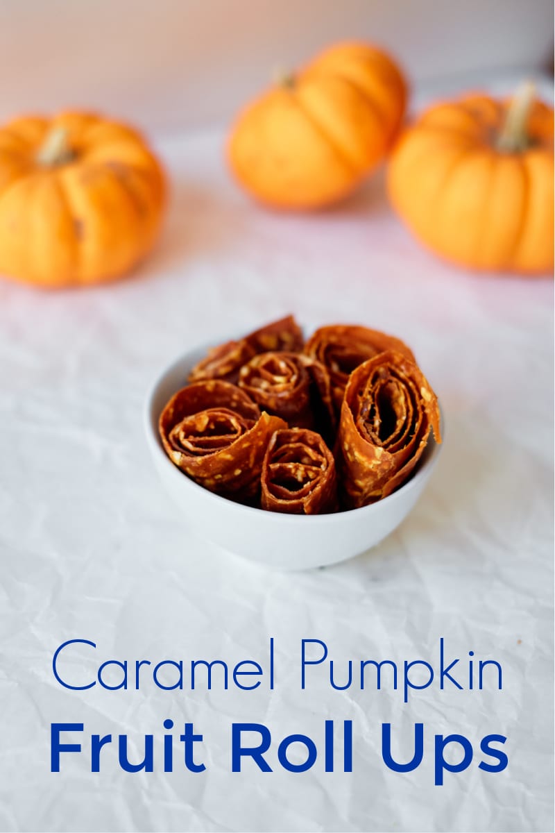 Caramel Pumpkin Fruit Leather Recipe #PumpkinSpice #FruitLeather #FruitRollUps