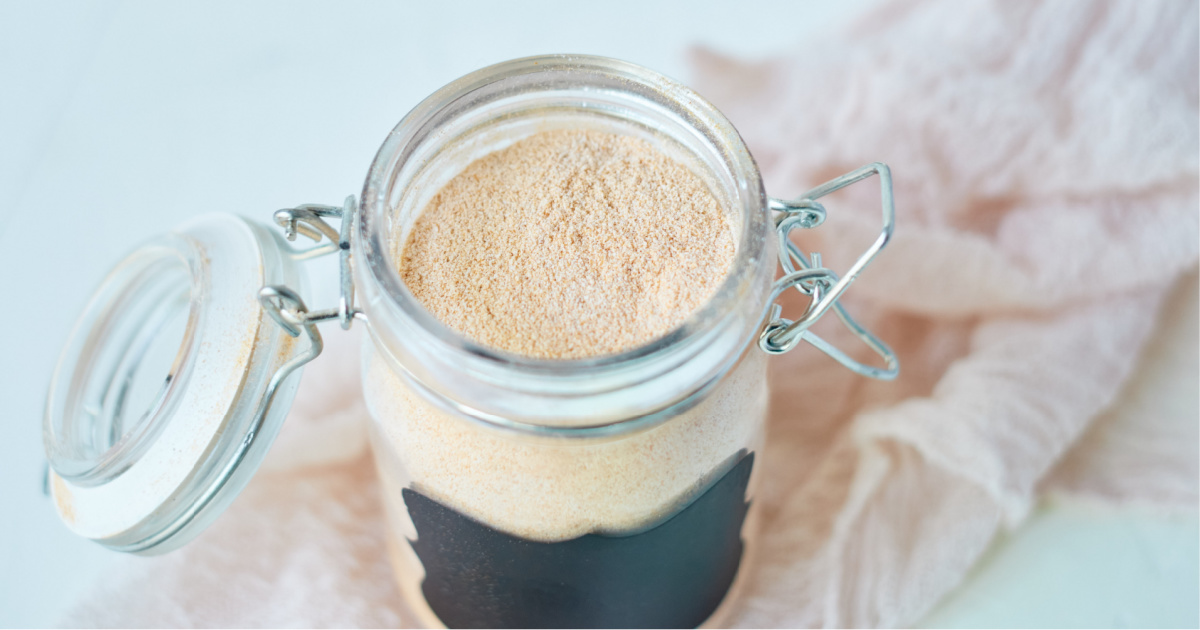 homemade golden milk mix in mason jar