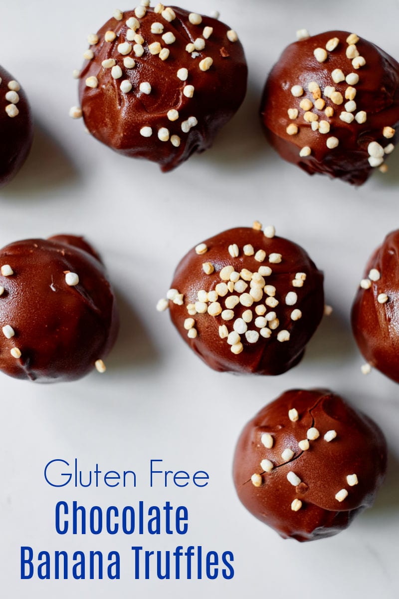 Chocolate Banana Truffles Recipe #glutenfree #truffles