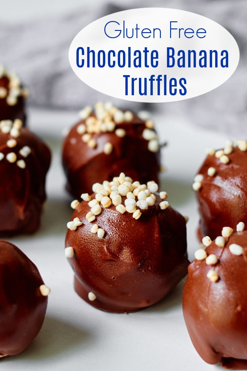 Chocolate Banana Truffles Recipe #glutenfree #truffles