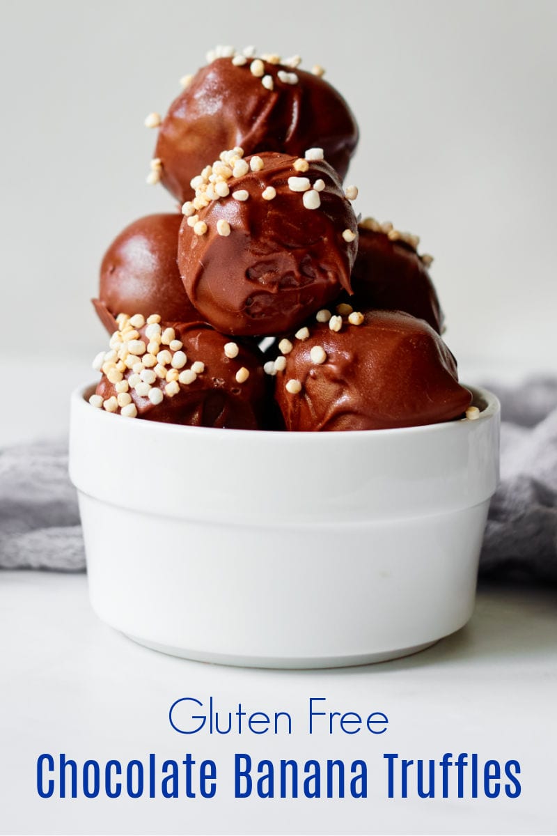 Chocolate Banana Truffles Recipe #glutenfree #truffles