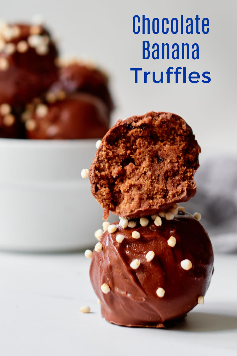 Chocolate Banana Truffles Recipe #glutenfree #truffles