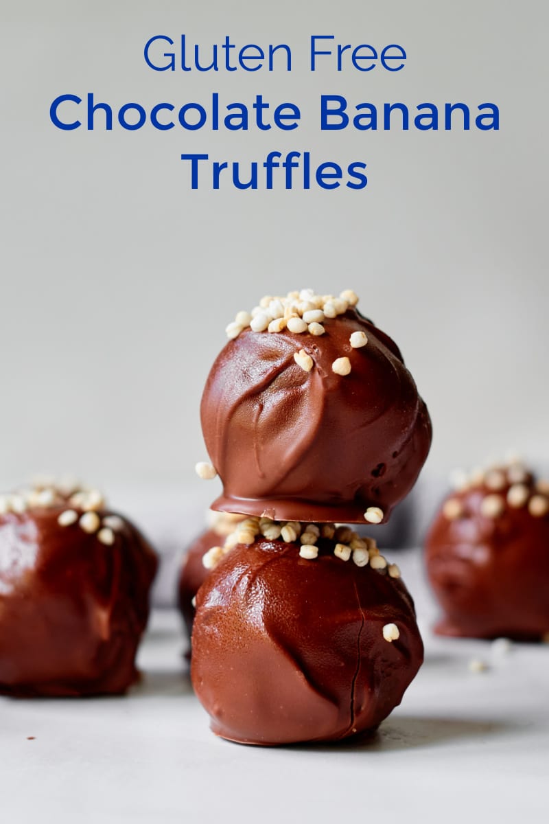 Chocolate Banana Truffles Recipe #glutenfree #truffles