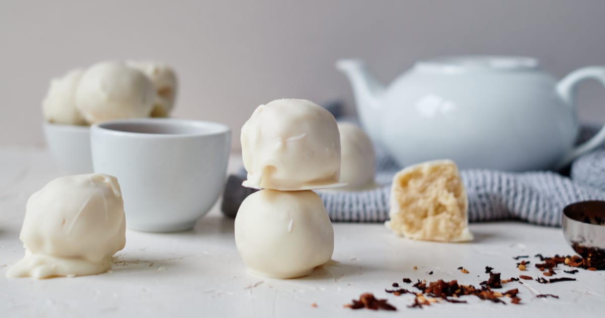 afternoon tea with no bake truffles