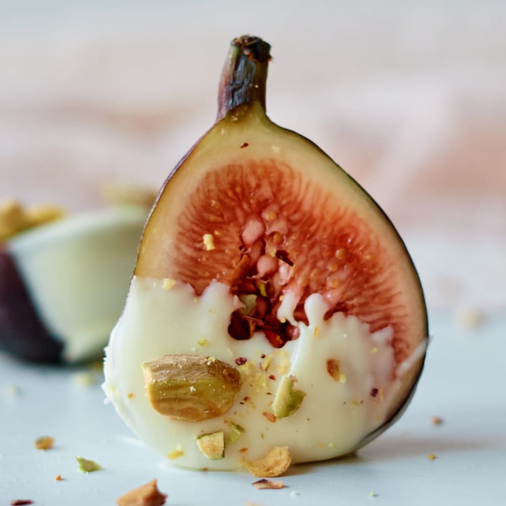 white chocolate fig