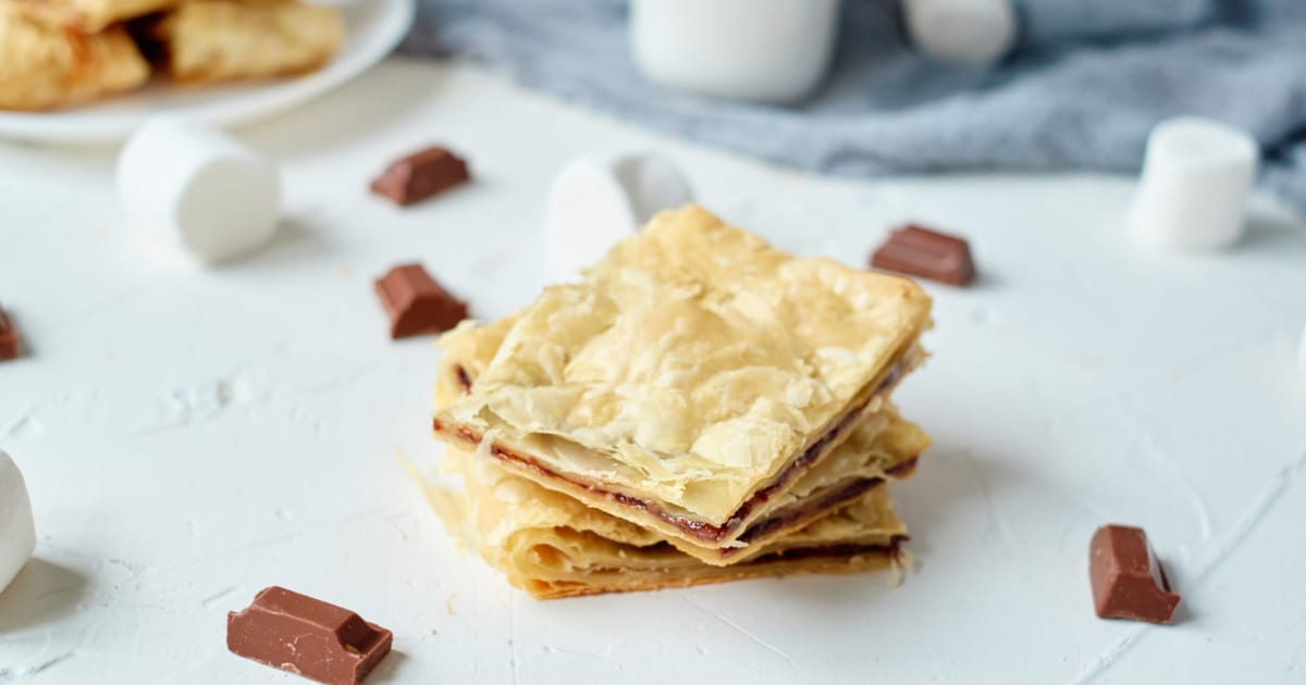 nutella marshmallow puff pastries