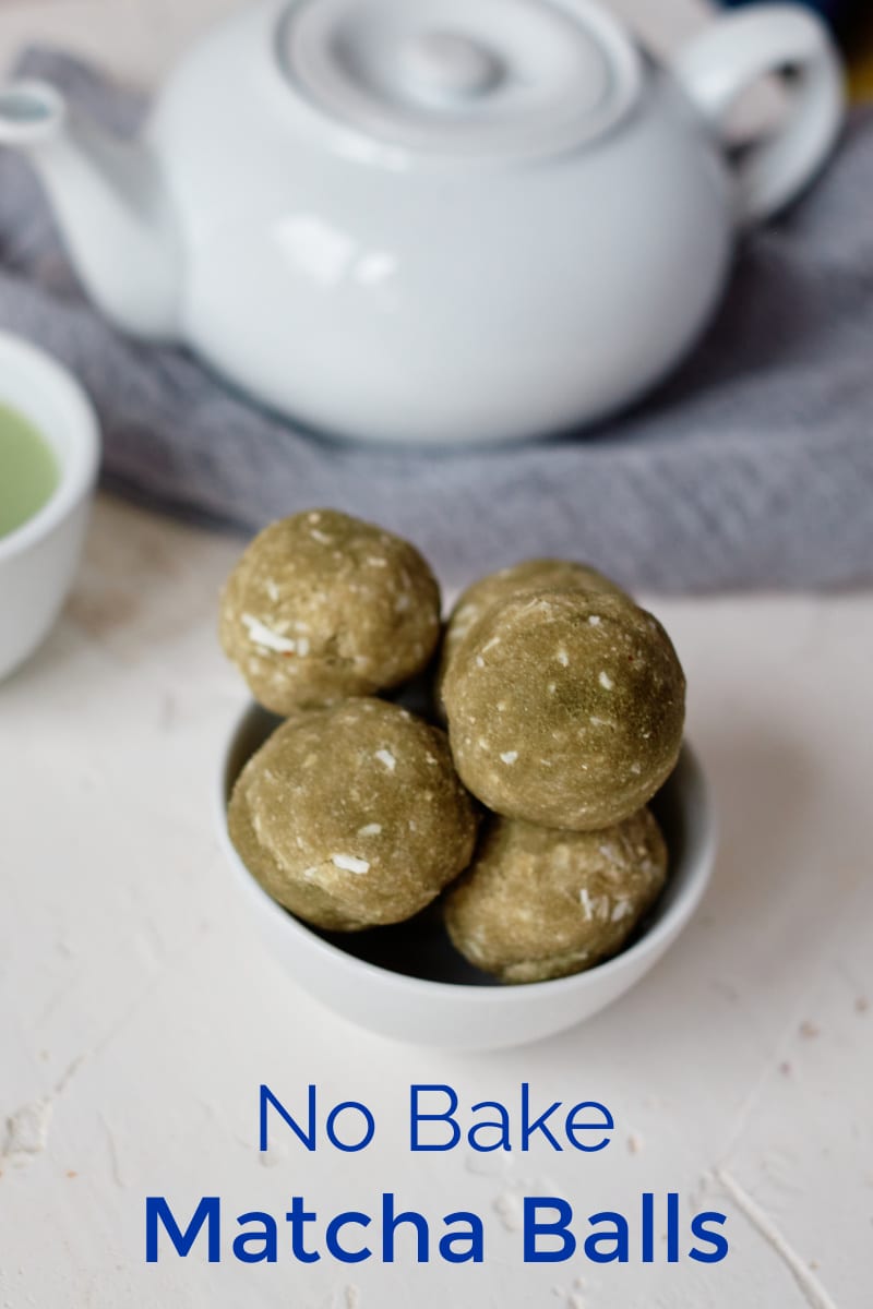 No Bake Matcha Balls Recipe