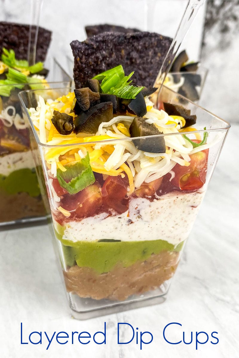 7 Layer Mexican Dip Snack Cups Recipe