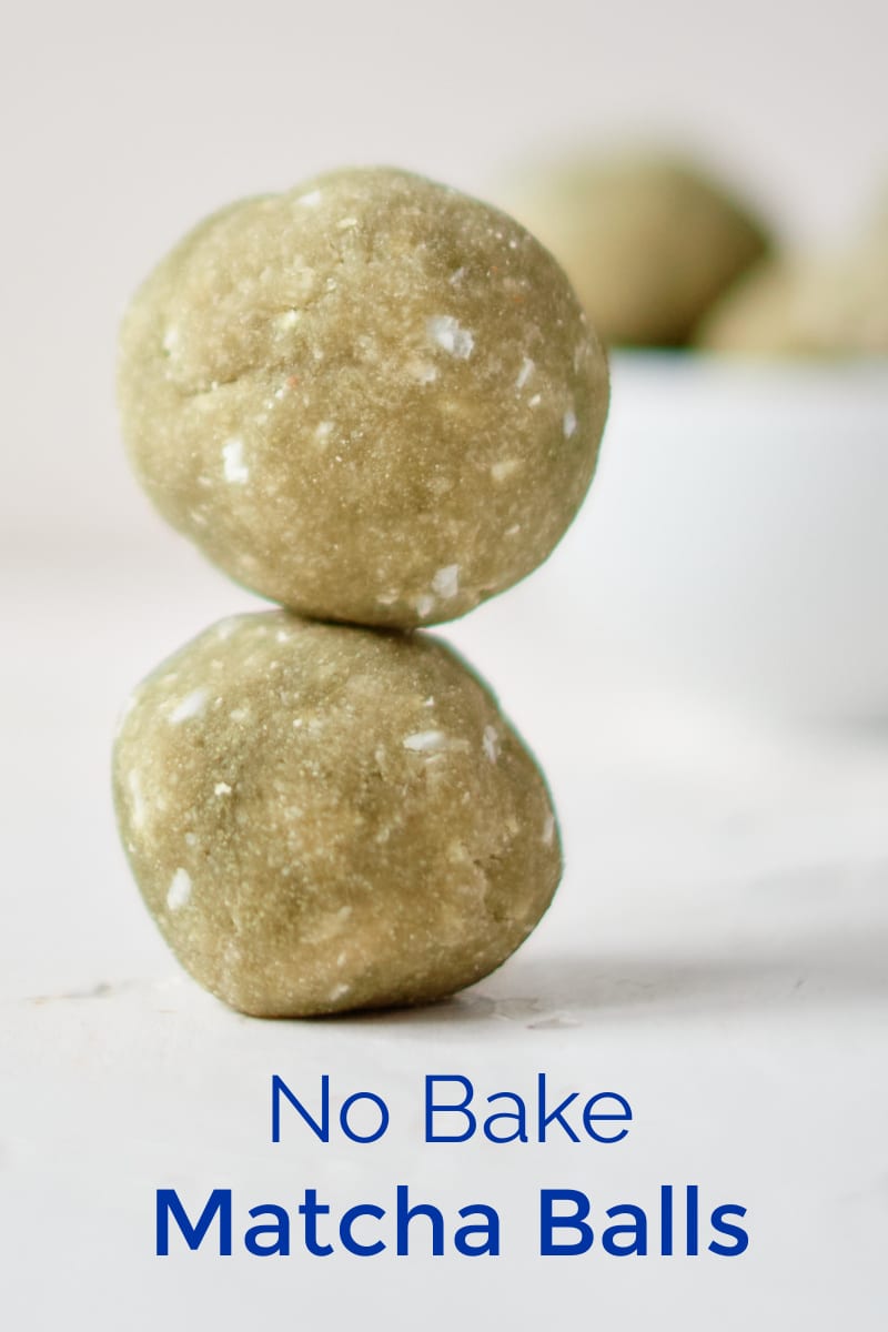 No Bake Matcha Balls Recipe