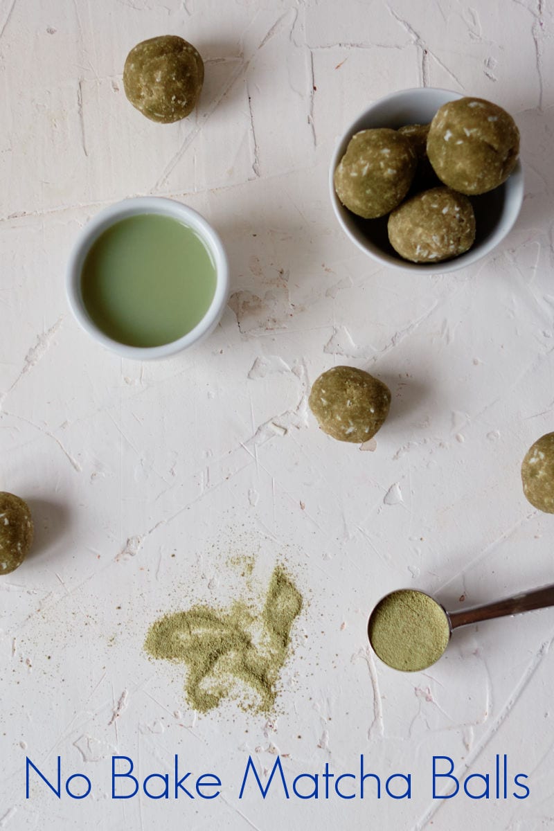 No Bake Matcha Balls Recipe