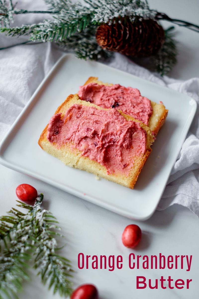 Easy Cranberry Butter Recipe #FlavoredButter #Cranberries