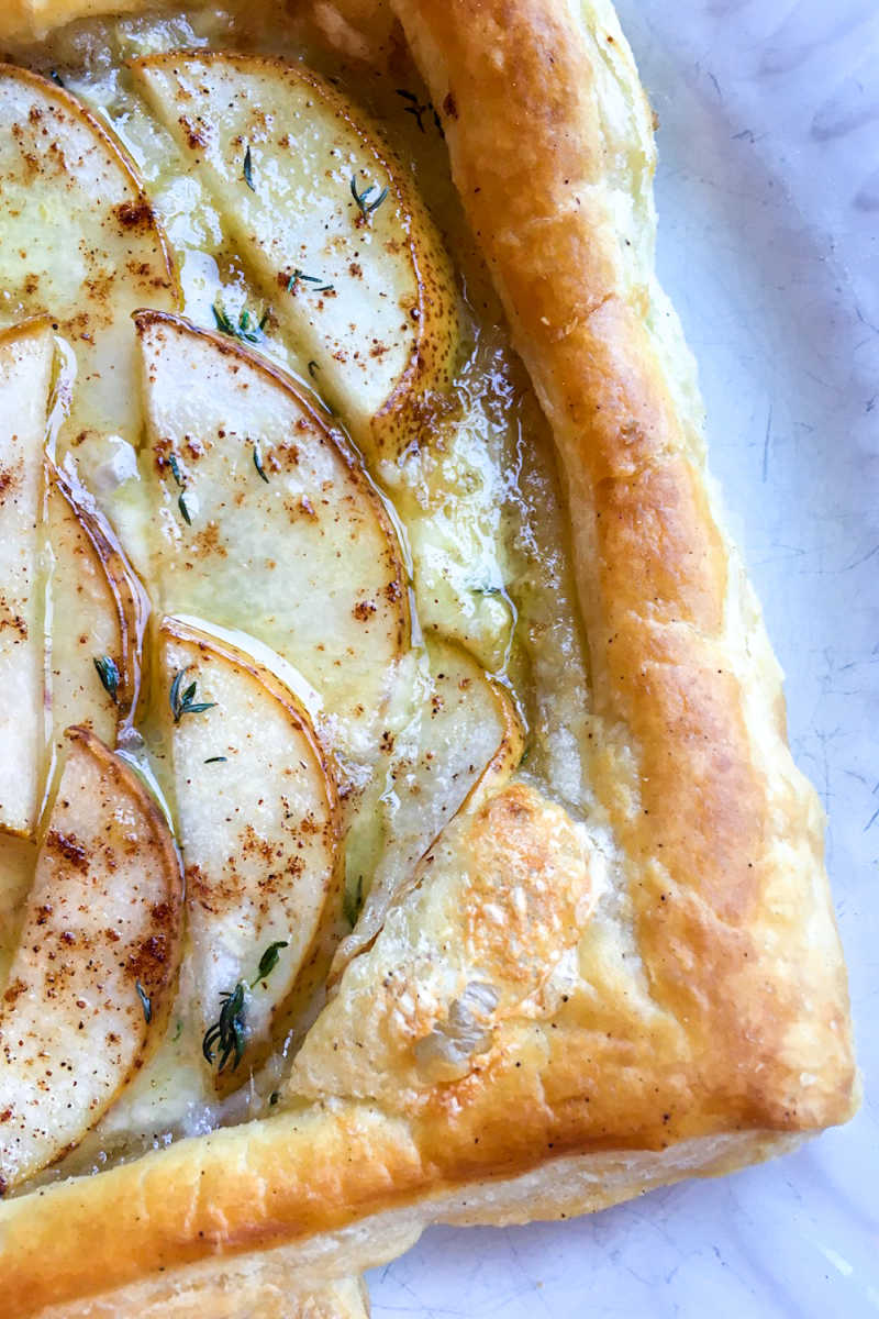 Brie & Pear Savory Puff Pastry Recipe