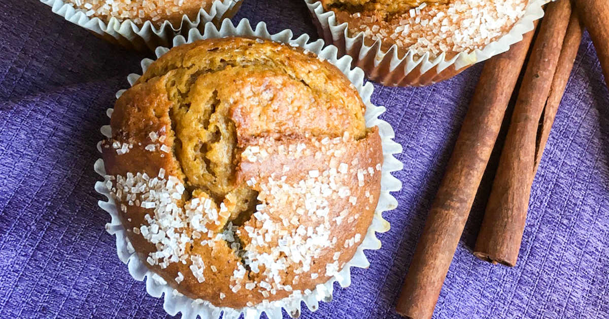 feature pumpkin muffins with cinnamon