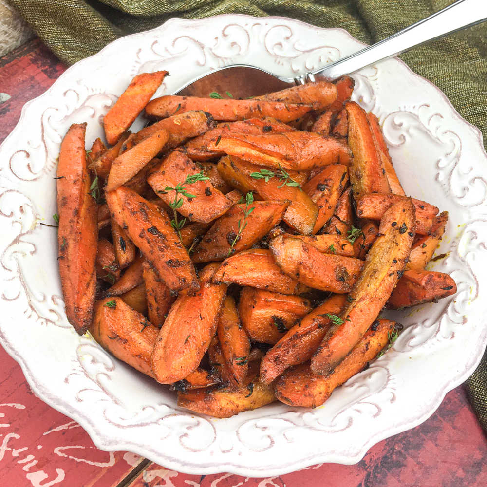 curry roasted carrots