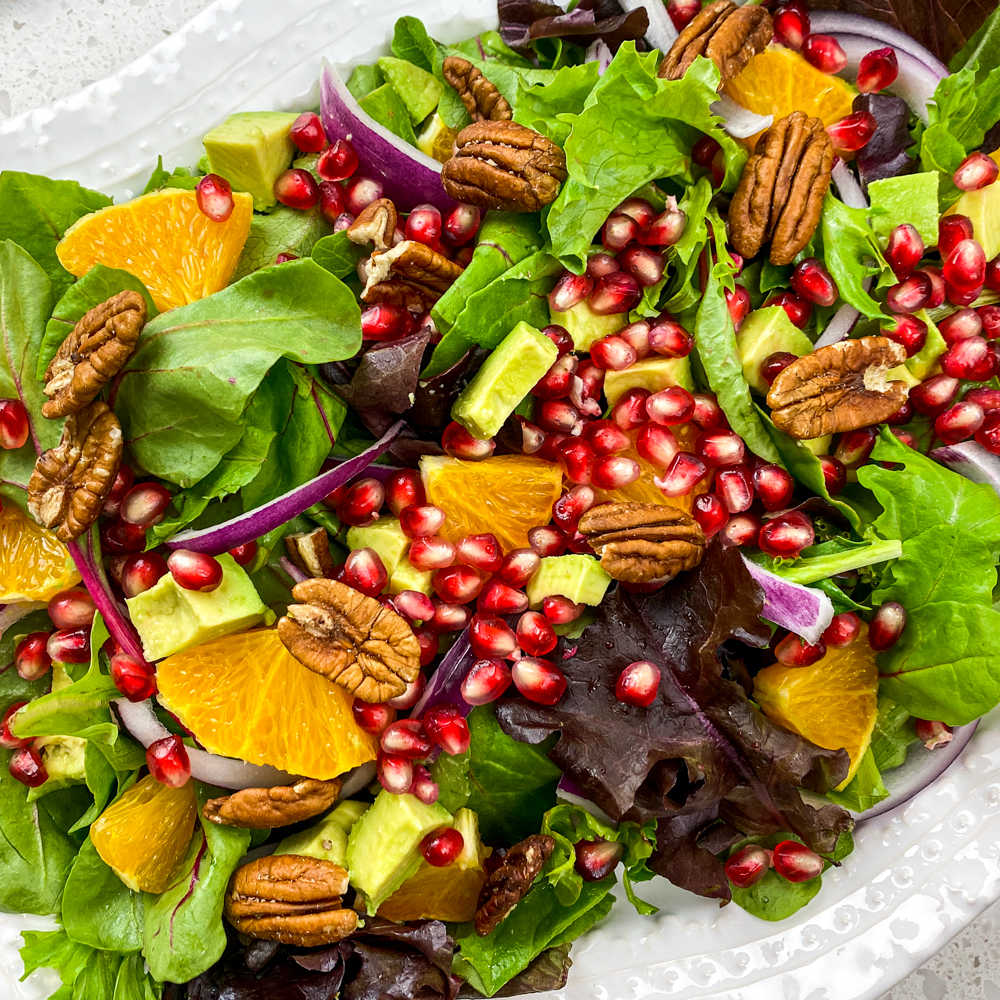 Sugar snap pea, avocado & orange salad recipe