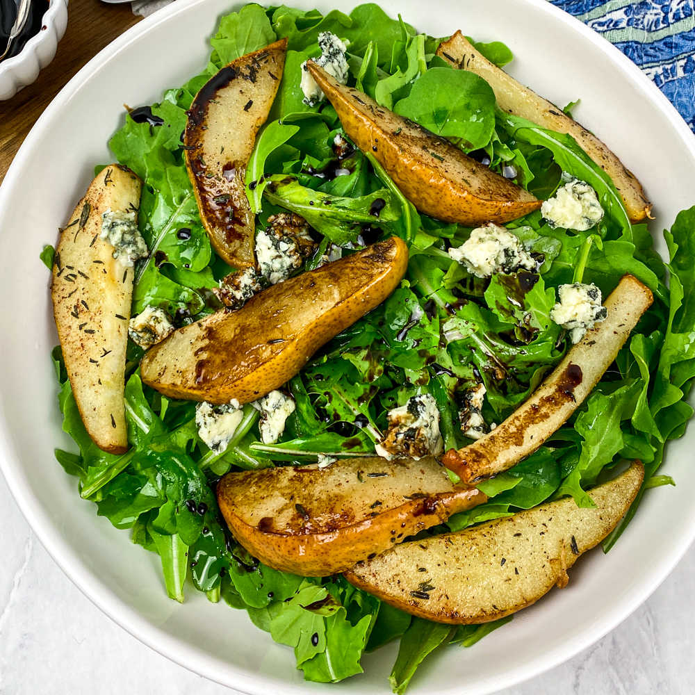 roasted pear salad