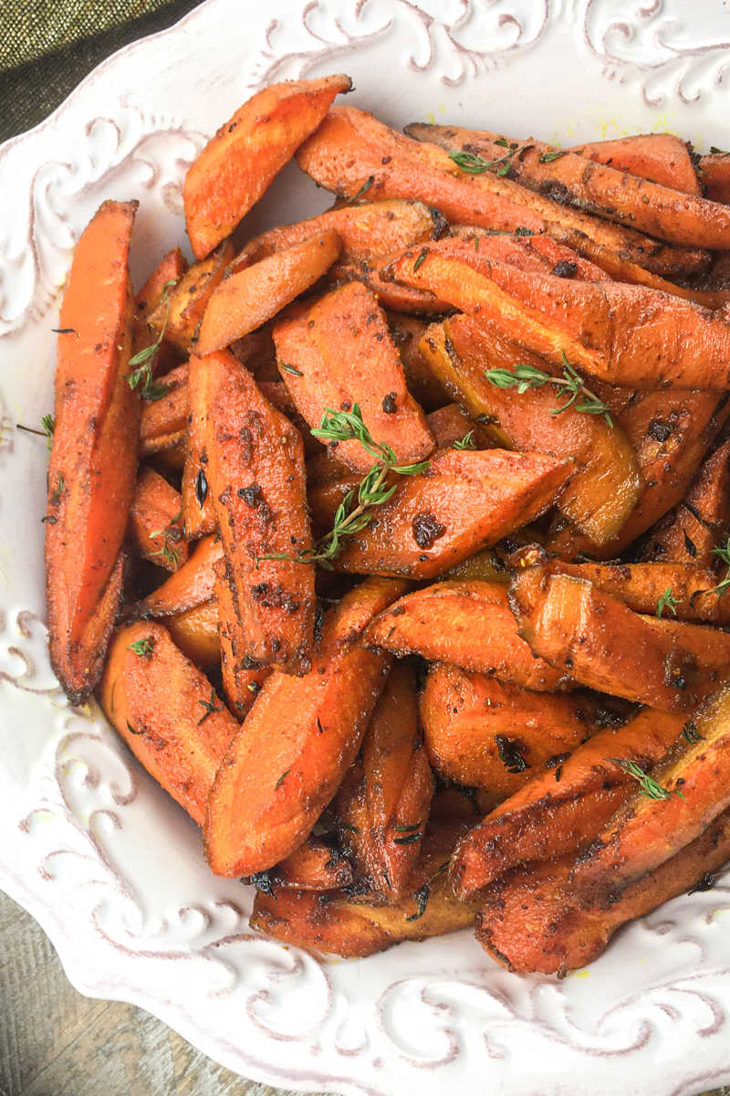 Enjoy roasted carrots with curry spice, when you want a nutritious side dish that is easy to prepare and bursting with flavor.