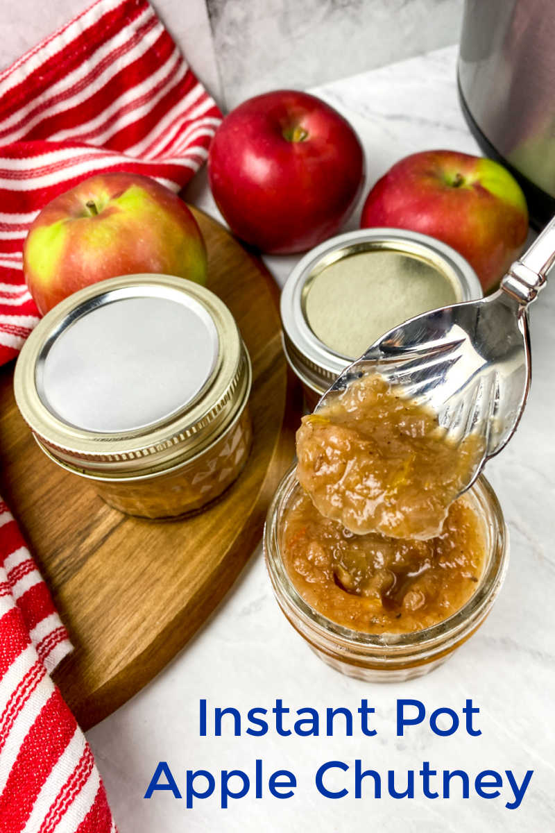 You'll love my quick and easy Instant Pot apple chutney recipe, so that you can enjoy this sweet and spicy condiment. 