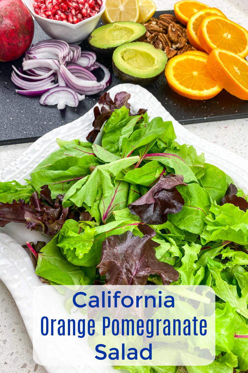 When you want a salad that looks and tastes amazing, make my California orange pomegranate salad with avocado and pecans. 