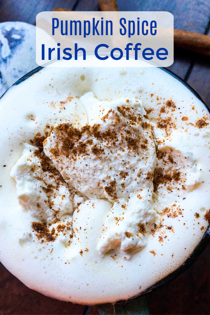 A pumpkin spice Irish coffee cocktail is a perfectly delicious way to warm yourself up, when the weather is cool. 