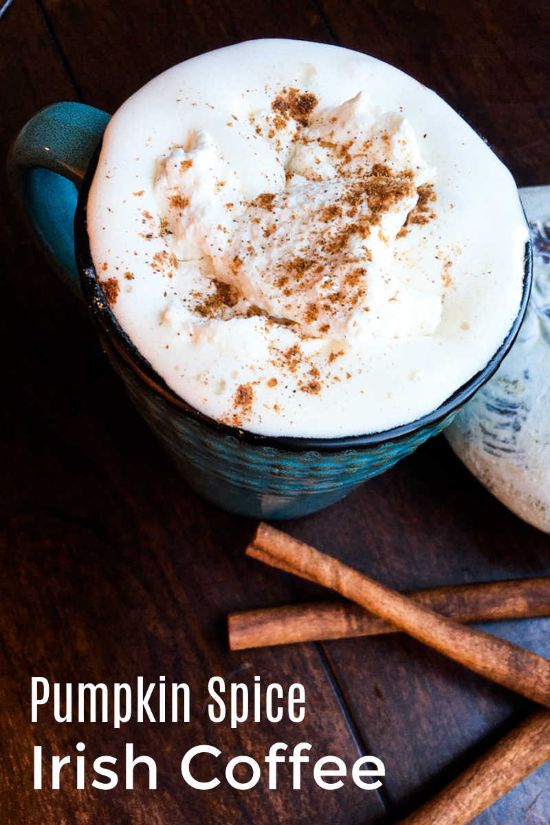 A pumpkin spice Irish coffee cocktail is a perfectly delicious way to warm yourself up, when the weather is cool. 