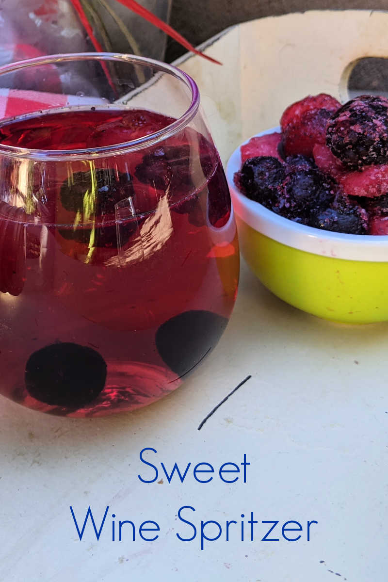 When you want a simple fruit forward sparkling cocktail that can be ready quickly, make a fun and tasty sweet wine spritzer. 