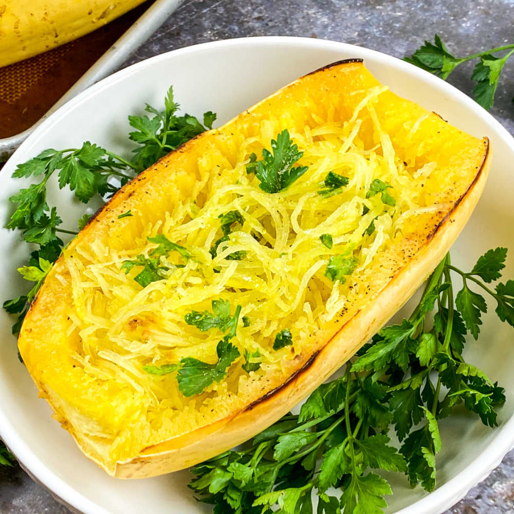 Easy Roasted Spaghetti Squash Recipe - Mama Likes To Cook