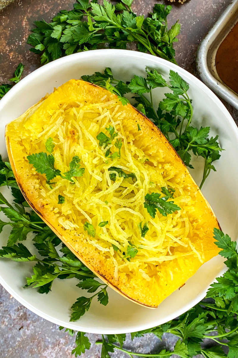 Easy Roasted Spaghetti Squash Recipe | Mama Likes To Cook