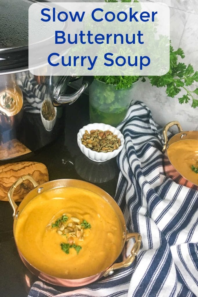Slow Cooker Butternut Curry Soup Recipe Mama Likes To Cook