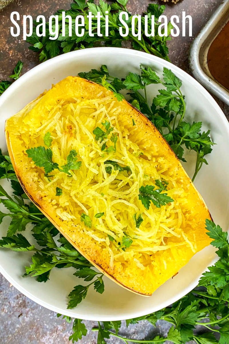 Enjoy this easy roasted spaghetti squash as a low carb pasta alternative, so that you can have a tasty keto friendly meal. 