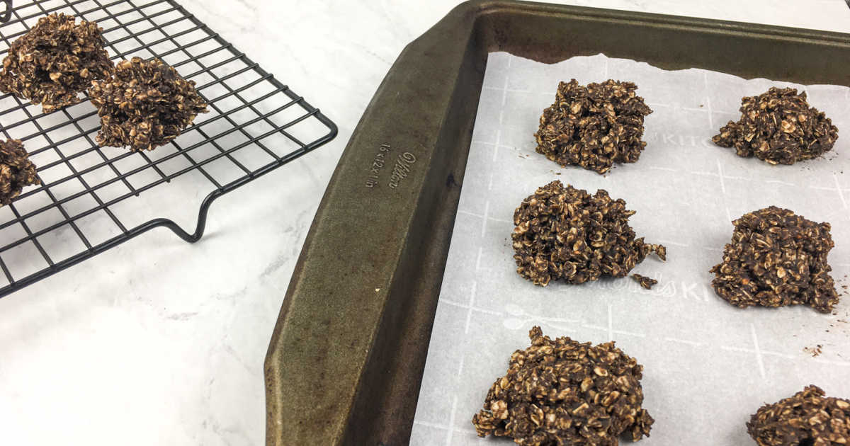 chocolate peanut butter oat cookies