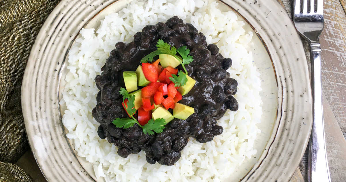 instant pot black beans and rice