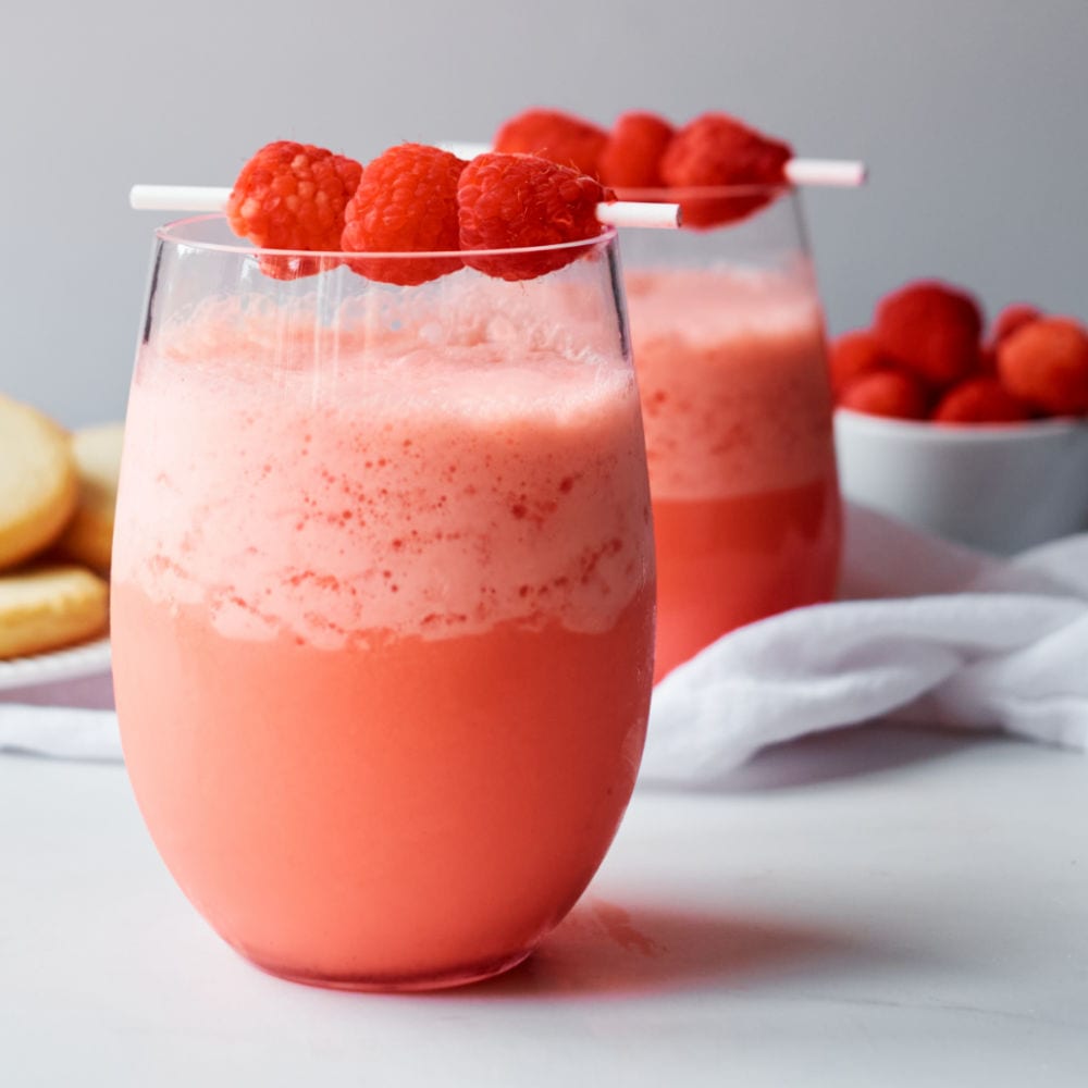 Raspberry Sparkling Ice Cream Punch Recipe | Mama Likes To Cook