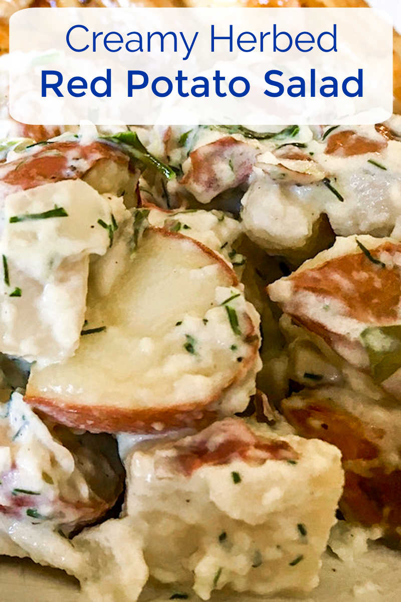 This creamy herbed red potato salad is a picnic favorite, so it's great that it can be made in a microwave oven. 