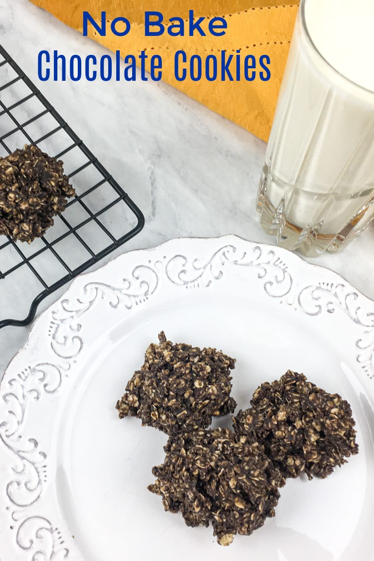 Enjoy this delicious no bake chocolate cookie recipe, when you need a treat that doesn't involve turning on the oven and heating up the house.