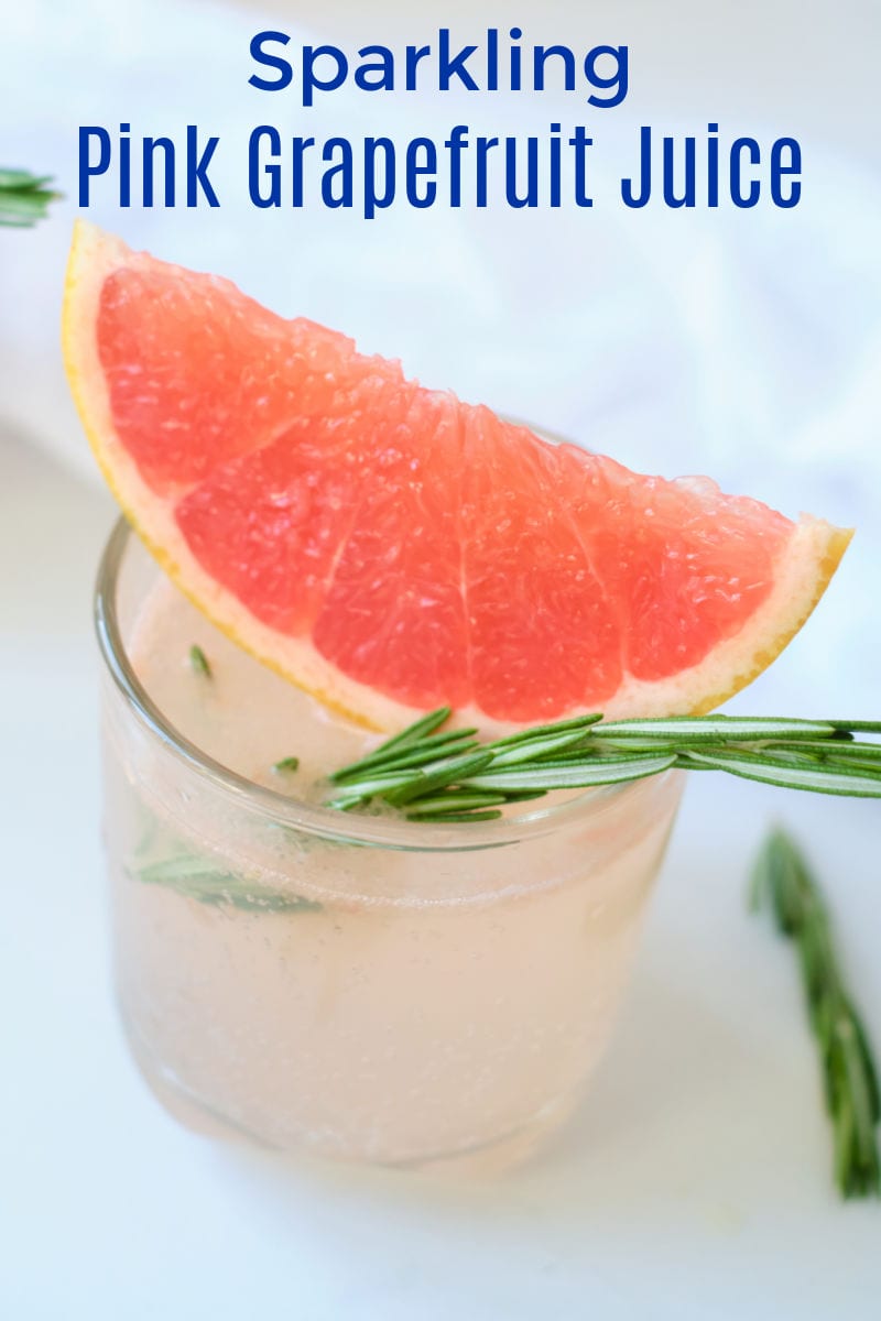 Enjoy a glass of sparkling pink grapefruit juice, when you want a simple drink that will make any morning more special.