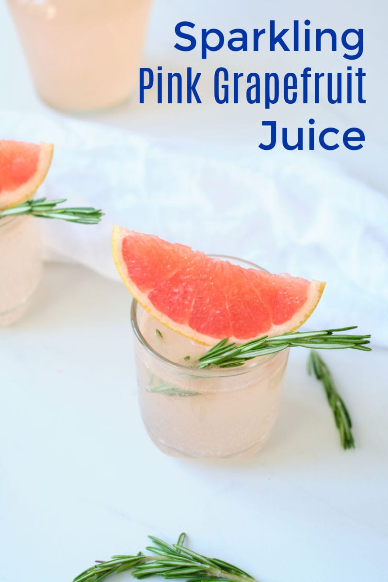 Enjoy a glass of sparkling pink grapefruit juice, when you want a simple drink that will make any morning more special.