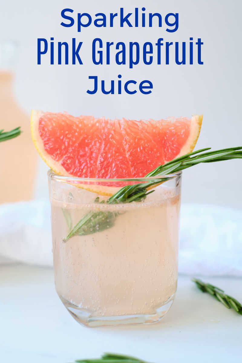 Enjoy a glass of sparkling pink grapefruit juice, when you want a simple drink that will make any morning more special.