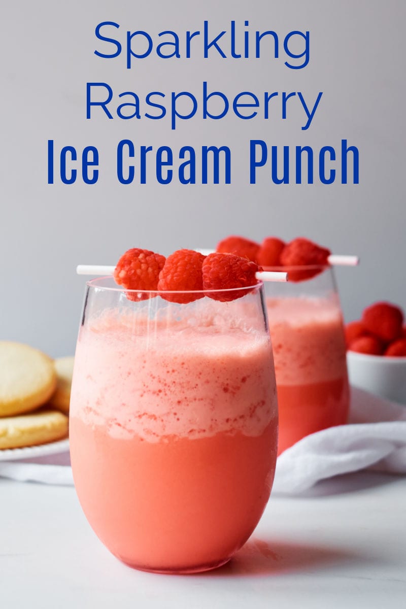 Enjoy this pretty raspberry sparkling ice cream punch, when need a treat or to celebrate Christmas, Valentine's Day or a birthday. 