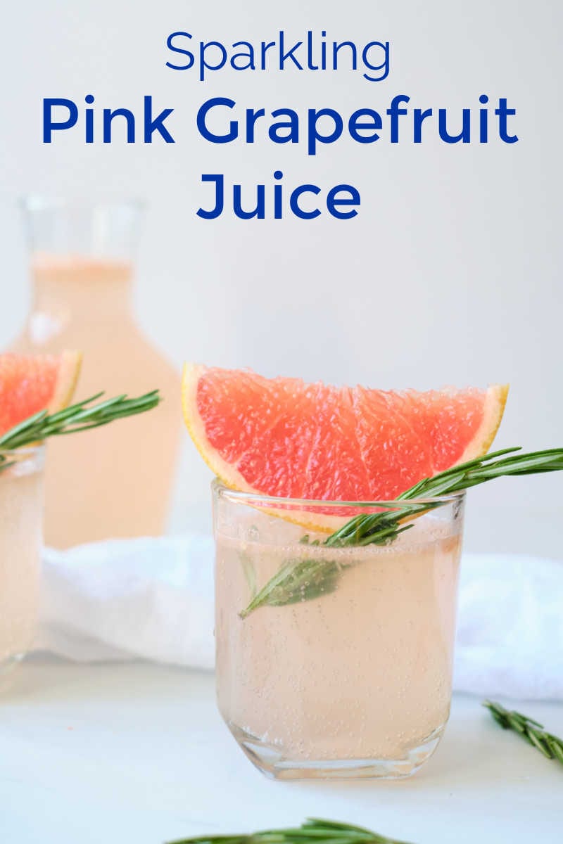 Enjoy a glass of sparkling pink grapefruit juice, when you want a simple drink that will make any morning more special.