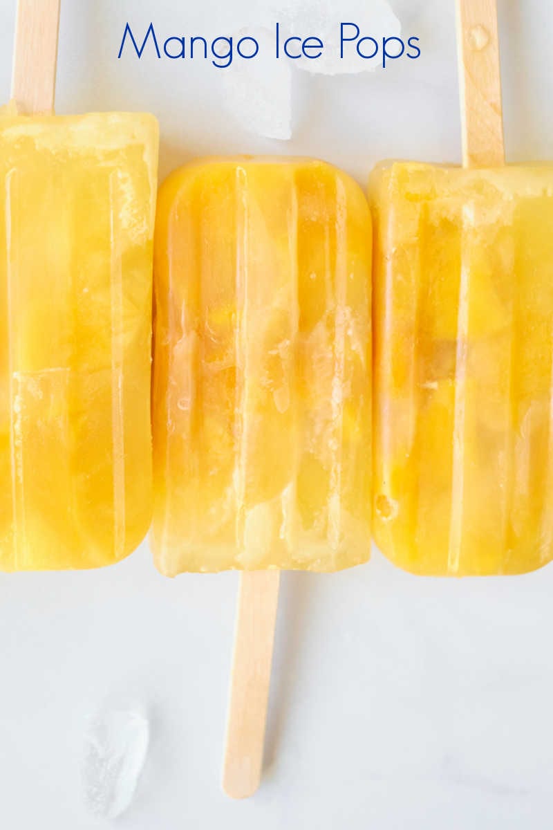 These mango popsicles with chunks of fruit are easy to make with fresh or canned mango, so you will want to make them often. 