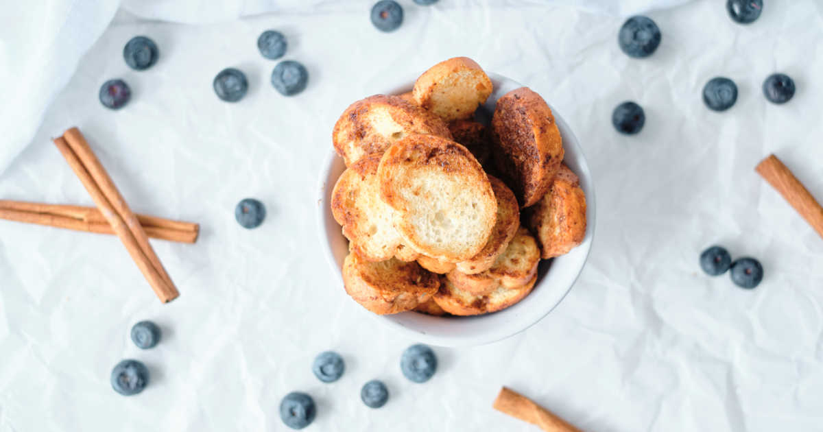 air fryer baguette crisps.