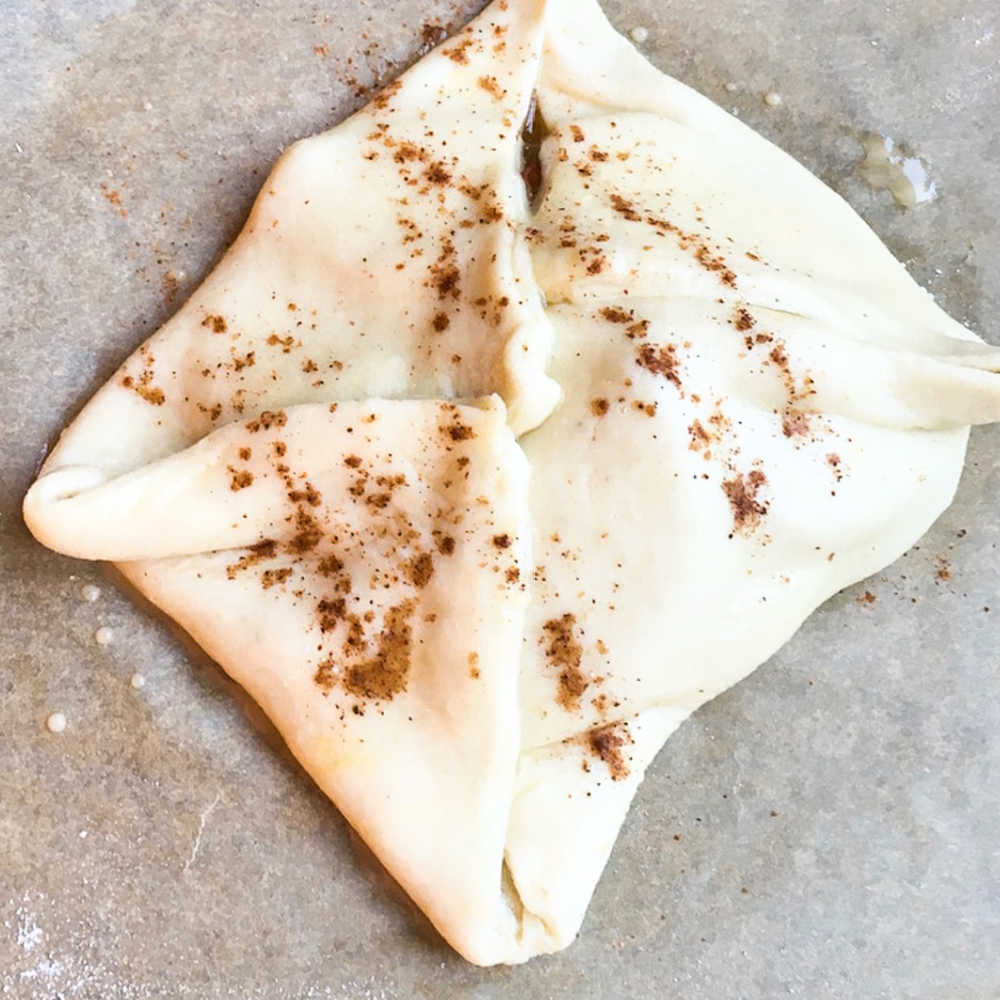 apple turnover ready to bake.