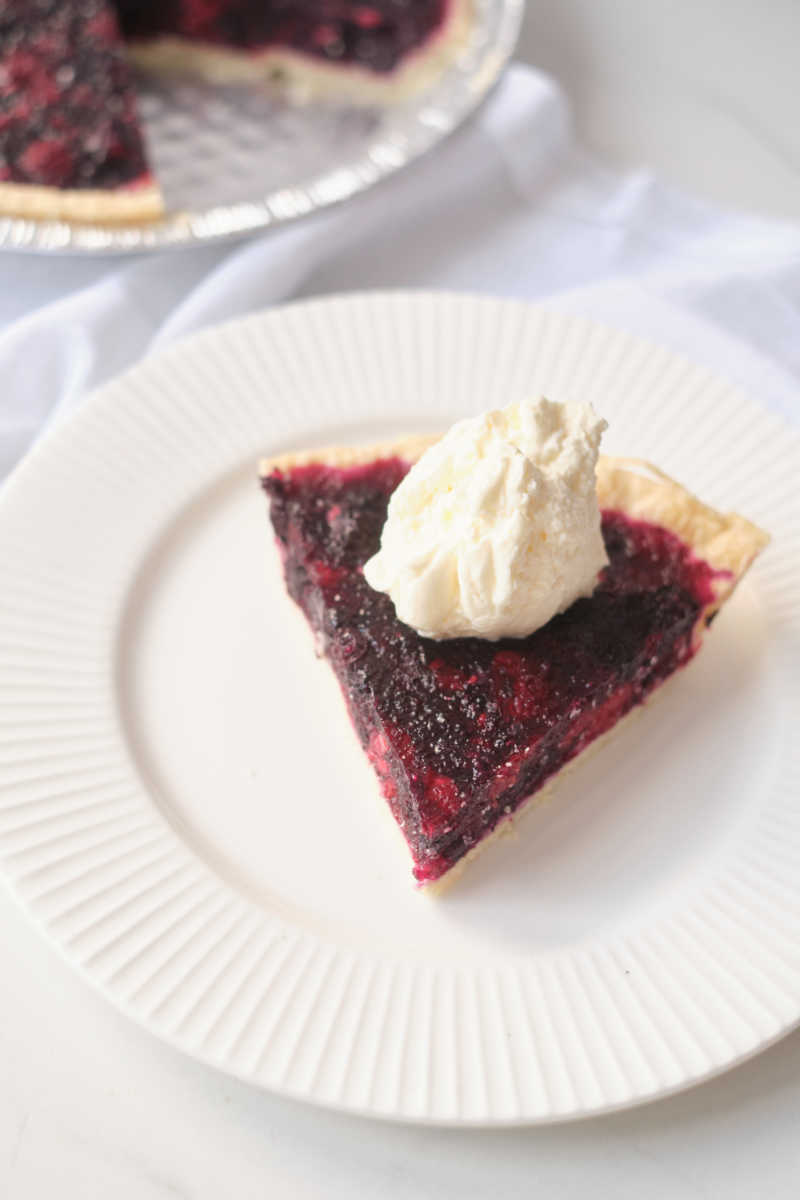 Enjoy a slice of this berry jello pie, which is made with real fruit and unflavored gelatin instead of Jell-O, artificial flavors, colors and sugar. 